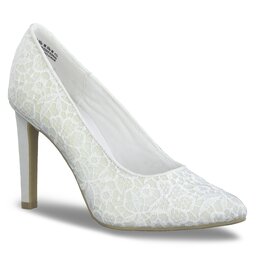 Marco Tozzi Обувки на ток Marco Tozzi 2-2-22405-20 White Macrame