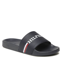 Tommy Hilfiger Sandaler och Slip-ons Tommy Hilfiger Corporate Flag Pool Slide FM0FM04613 Desert Sky DW5