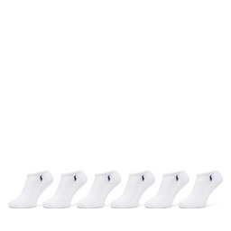 Polo Ralph Lauren 6 pares de calcetines cortos para mujer Polo Ralph Lauren 455950427002 Blanco