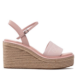 

Еспадрильї Calvin Klein Wedge Sndl 50 He HW0HW00689 Spring Rose TER, Рожевий