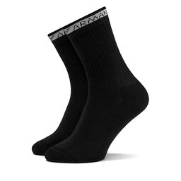 

Набір 2 пар високих жіночих шкарпеток Emporio Armani 292303 4R227 00020 Nero, Чорний