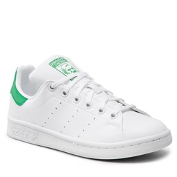 adidas Обувки adidas Stan Smith J FX7519 Ftwwht/Ftwwht/Green