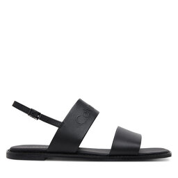 Calvin Klein Sandale Calvin Klein Flat Sandal - He HW0HW02377 Crna