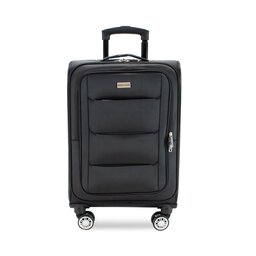 Semi Line Μεσαία Υφασμάτινη Βαλίτσα Semi Line T5518-3 Μαύρο