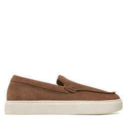 Calvin Klein Halbschuhe Calvin Klein Moccasin Suede HM0HM01794 Braun