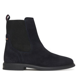 Tommy Hilfiger Klassische Stiefeletten Tommy Hilfiger Flag Boot FW0FW08780 Dunkelblau