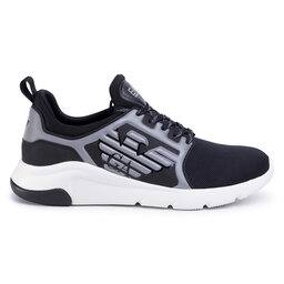 

Снікерcи EA7 Emporio Armani X8X057 XCC55 N629 Black/Silver, Чорний