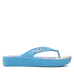 

В'єтнамки Crocs Classic Platform Tiedye 208043 Oxygen/Multi, Голубий