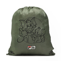 Fila Worek Fila Tensta Warner Bros Small Sport Drawstring Backapck Zielony