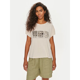 ONLY ONLY Marškinėliai Free 15293567 Smėlio Regular Fit