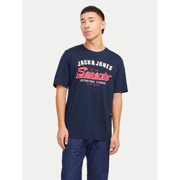 Jack&Jones Jack&Jones Póló Logo 12268267 Sötétkék Standard Fit