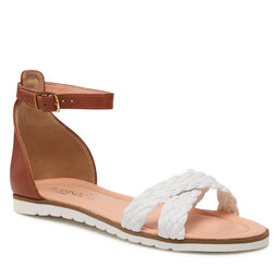 Flamingo Sandaler Flamingo F06100-0 S White/Brwon