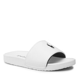 Polo Ralph Lauren Pantoletten Polo Ralph Lauren Cayson Ii RF104106 White Textured Sport PU w/ Navy PP