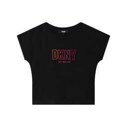DKNY DKNY Majica D35S82 S Črna Regular Fit