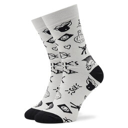 Stereo Socks Κάλτσες Ψηλές Unisex Stereo Socks Punk Λευκό