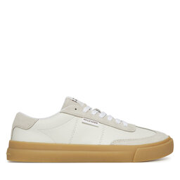Tommy Hilfiger Laisvalaikio batai Tommy Hilfiger Th Cupset Summer Lth FM0FM05487 Balta