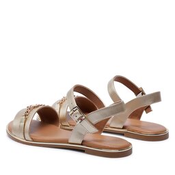 

Босоніжки Tommy Hilfiger Flat Sandal T3A2-33253-1372 S Platinum 514, Золотий