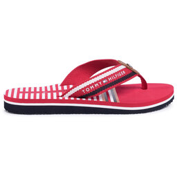 

В'єтнамки Tommy Hilfiger Stripy Flap Beach Sandal FW0FW04799 Primary Red XLG, Червоний