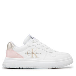 

Снікерcи Calvin Klein Jeans Low Cut Lace-Up Sneaker V3A9-80180-1355 White/Pink/Platinum Y855, Білий