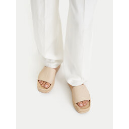 Calvin Klein Espadrilles Calvin Klein Flatf Espa Mule Lth Mg HW0HW03027 Beige