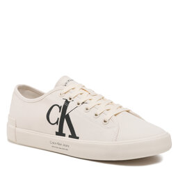 Calvin Klein Jeans Zapatillas de tenis Calvin Klein Jeans Vulc Low Oversized Brand YM0YM00687 Ancient White YBH