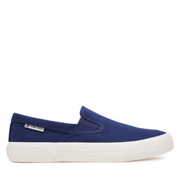 Tommy Jeans Гуменки Tommy Jeans Slip On Canvas Color EM0EM01544 Тъмносин