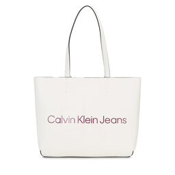 Calvin Klein Jeans Handväska Calvin Klein Jeans Sculpted Shopper29 Mono K60K610276 Ivory YBI