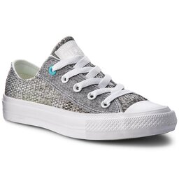 Converse Кецове Converse Ctas II Ox 155732C White/Vaporous Gray/Fresh Cyan