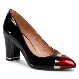 R.Polański Chaussures basses R.Polański 1111 Czarny Lakier Czerwony