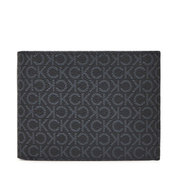 Calvin Klein Portafoglio da uomo Calvin Klein Classic Mono Trifold 10Cc W/Coin K50K512855 Nero