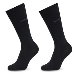 BOSS 2 pares de calcetines altos para hombre BOSS 50538200 Negro