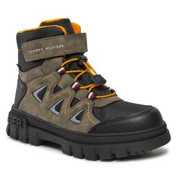 Tommy Hilfiger Schnürschuhe Tommy Hilfiger T3B5-33160-1047A496 S Black/Mud A496