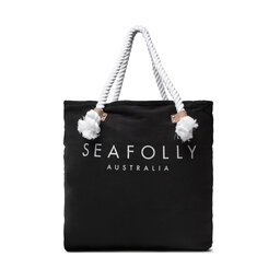 Seafolly Ročna torba Seafolly Ship Sail Tote 71147-BG Black