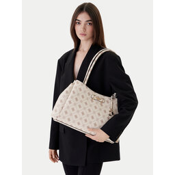 Guess Handtasche Guess Carrie Logo HWGP98 98220 Écru