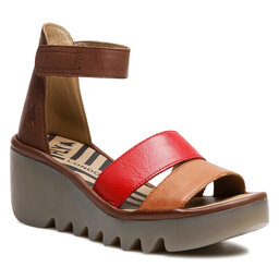 Fly London Сандали Fly London Bonofly P501290001 Tan/Che.Red/Brw