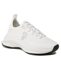 KARL LAGERFELD Sneakersy KARL LAGERFELD KL63160 White Knit Textile