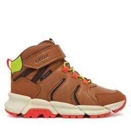Geox Botines planos Geox J Flexyper Plus J56LCC 0FUME C0616 S Marrón