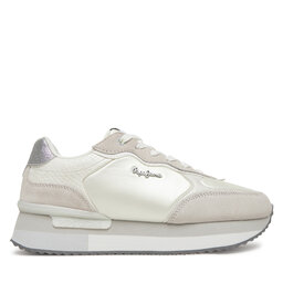 Pepe Jeans Sneakersy Pepe Jeans Rusper Shine PLS60033 Bílá