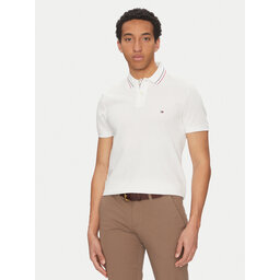 Tommy Hilfiger Tommy Hilfiger Polo Placket Interest MW0MW38459 Blanco Regular Fit
