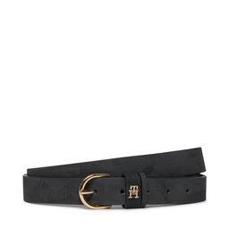 Tommy Hilfiger Damengürtel Tommy Hilfiger Essential Effortless 2.5 Nubuck AW0AW15760 Black BDS
