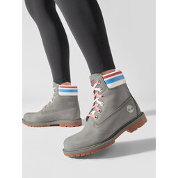 

Черевики туристичні Timberland 6in Hert Bt Cupsole-W TB0A5M4MF49 Md Grey Nubuck Pink, Сірий