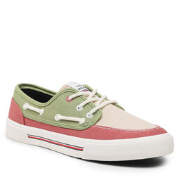 Tommy Jeans Tenisky Tommy Jeans Core Boat Shoe Canvas FM0FM04510 Dockside Red XLS