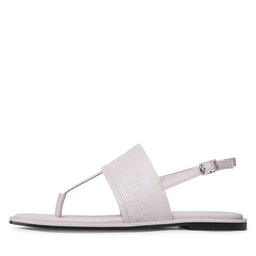 

Босоніжки Calvin Klein Almond Tp Sandal HW0HW01536 Crystal Gray Mono 0JX, Écru