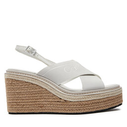 Calvin Klein Espadryle Calvin Klein Wedge Sandal 50 He HW0HW01965 Biały