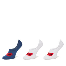 HUGO Set di 3 paia di pedulini da uomo HUGO 50496082 Multicolore