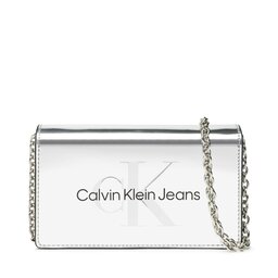 Calvin Klein Jeans Custodia per cellulare Calvin Klein Jeans Sculpted Ew Flap Phone Cb Silver K60K610406 01O