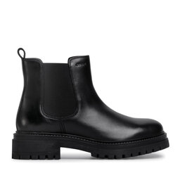 Geox Kotníková obuv s elastickým prvkem Geox D Iridea B D04HRB 00043 C9999 Černá