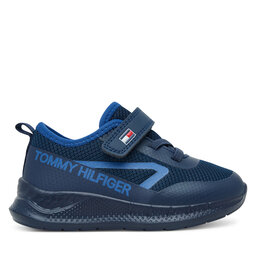Tommy Hilfiger Сникърси Tommy Hilfiger Low Cut Lace-Up/Velcro Sneaker T1B9-34110-1843 M Тъмносин
