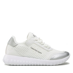 

Снікерcи Calvin Klein Jeans Eva Runner Monologo W YW0YW00885 White/Peach 02T, Білий