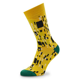 Curator Socks Κάλτσες Ψηλές Unisex Curator Socks Kiss Κίτρινο